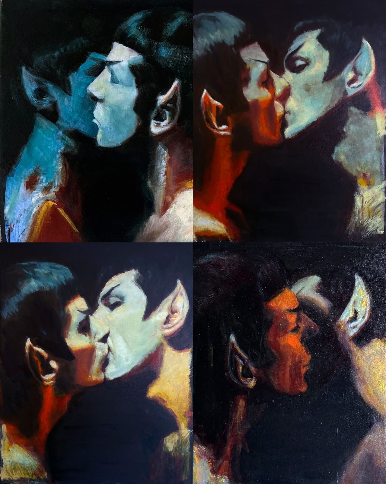 Christo Allegra, Pon Farr, four paintings